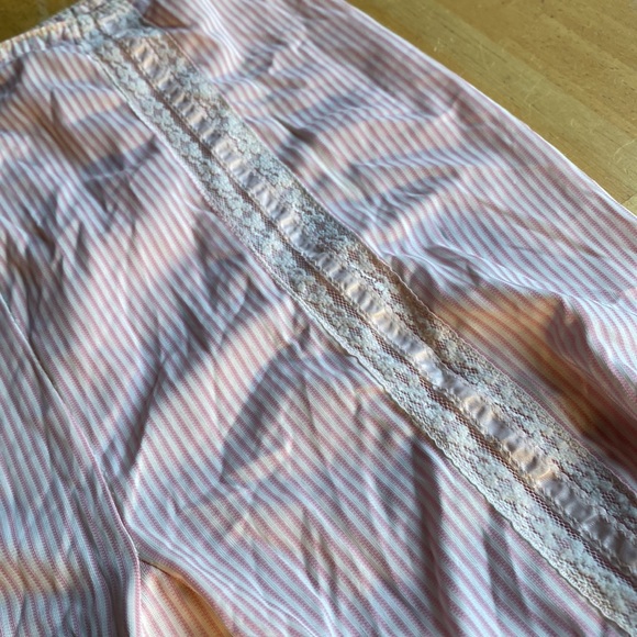 GIRLS TEENS size 8 VINTAGE HER MAJESTY TROUSER WHITE PINK - Picture 3 of 8